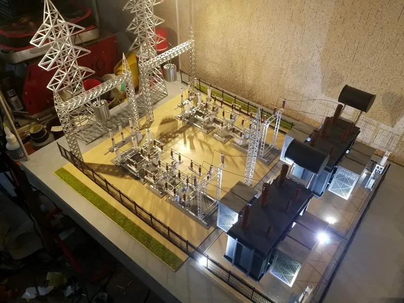 Промышленный макет «Электростанция», масштаб 1:60