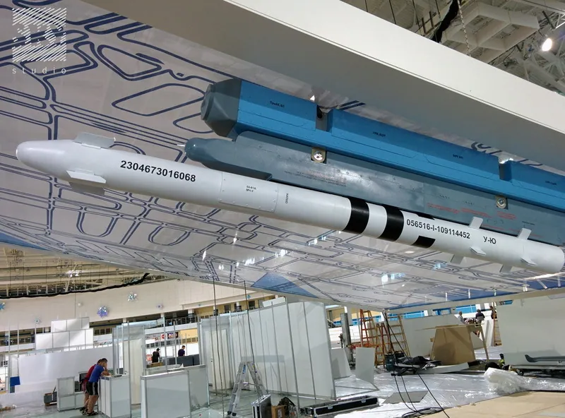 Масштабная модель «Проект для авиаремонтного завода (ракеты)», заказчик — ОАО «558 авиационный ремонтный завод», масштаб 1:1