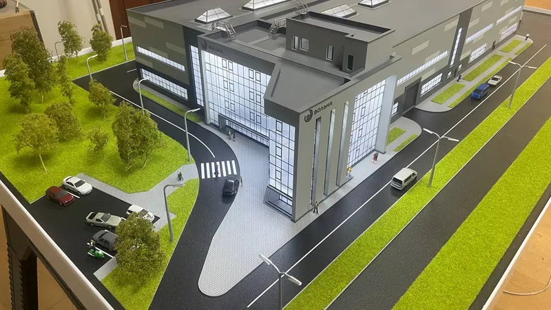 Архитектурный макет для ЗАО «Вольна», размер 1500×1000 мм
