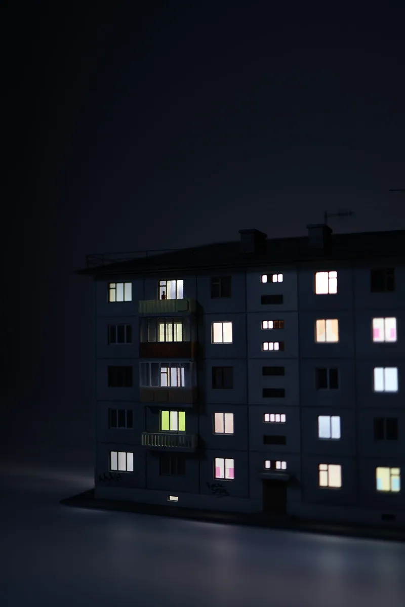 Архитектурный макет, размер 600×200 мм