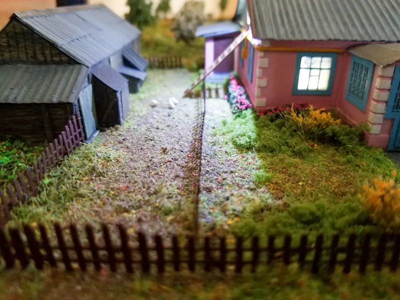 Масштабная модель «Диорама частного дома», масштаб 1:87